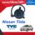 มอเตอร์พัดลมไฟฟ้า  สำหรับรถ Nissan Tiida  ยี่ห้อ TYC  รหัสสินค้า 05013086